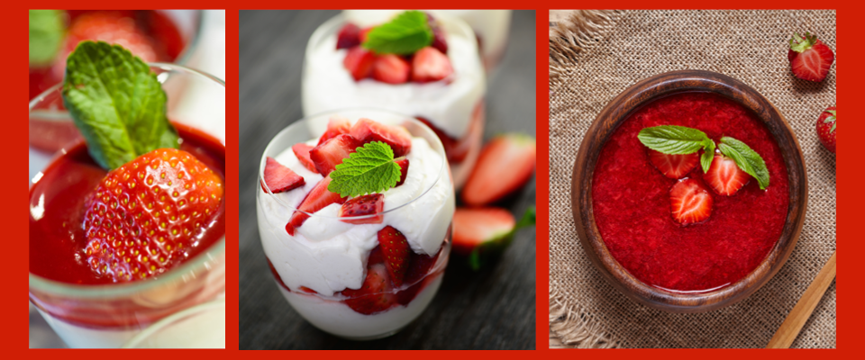 DESSERTS A LA FRAISE